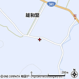 秋田県秋田市雄和繋宿172周辺の地図