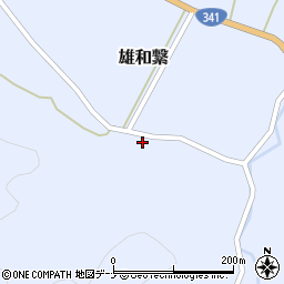 秋田県秋田市雄和繋宿173周辺の地図