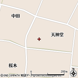 秋田県大仙市太田町斉内天神堂37-2周辺の地図