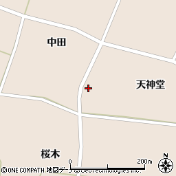 秋田県大仙市太田町斉内天神堂36周辺の地図