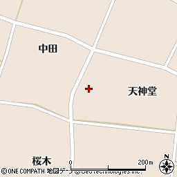秋田県大仙市太田町斉内天神堂38周辺の地図