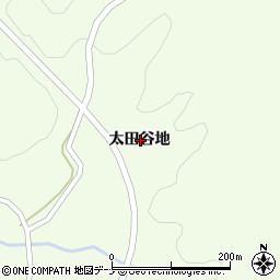 秋田県大仙市土川太田谷地周辺の地図