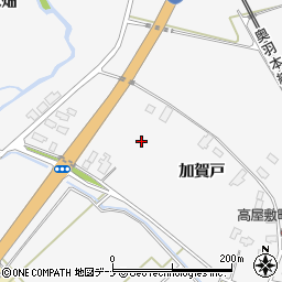 秋田県大仙市刈和野加賀戸周辺の地図