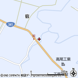 秋田県秋田市雄和繋宿22周辺の地図