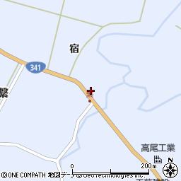 秋田県秋田市雄和繋宿18-1周辺の地図