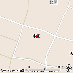 秋田県大仙市太田町斉内中田周辺の地図