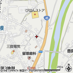 岩手県下閉伊郡山田町豊間根第２地割100-6周辺の地図