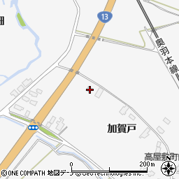 秋田県大仙市刈和野加賀戸33-1周辺の地図