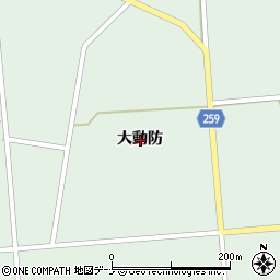 秋田県大仙市太田町国見大動防周辺の地図