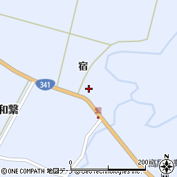 秋田県秋田市雄和繋宿133周辺の地図