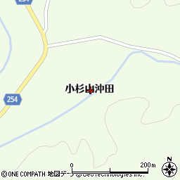 秋田県大仙市土川小杉山沖田周辺の地図