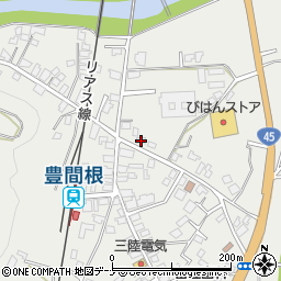 岩手県下閉伊郡山田町豊間根第２地割68周辺の地図