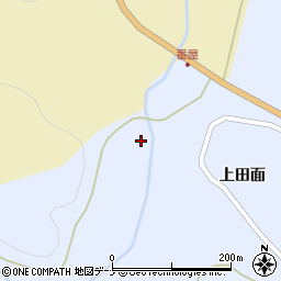 秋田県秋田市雄和繋（西ノ沢）周辺の地図