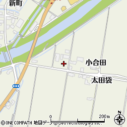 秋田県大仙市長野小合田80周辺の地図
