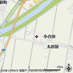 秋田県大仙市長野小合田77周辺の地図