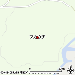 秋田県大仙市大神成フカウヂ周辺の地図