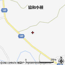 秋田県大仙市協和小種大明神周辺の地図