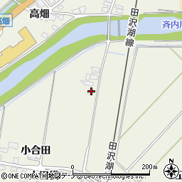 秋田県大仙市長野小合田32周辺の地図