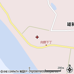 秋田県秋田市雄和向野33周辺の地図