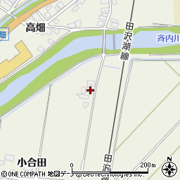 秋田県大仙市長野小合田34周辺の地図
