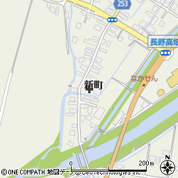 秋田県大仙市長野（新町）周辺の地図