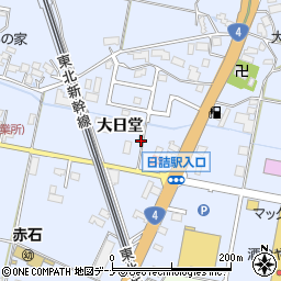 岩手県紫波郡紫波町北日詰大日堂周辺の地図