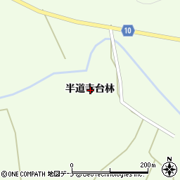 秋田県大仙市土川半道寺台林周辺の地図