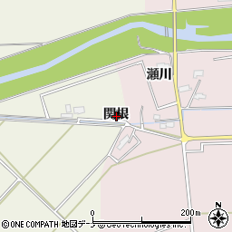 秋田県大仙市長野関根周辺の地図