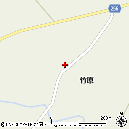 秋田県大仙市長野竹原217周辺の地図