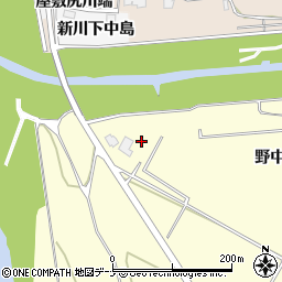 秋田県大仙市北野目野中周辺の地図