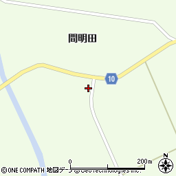 秋田県大仙市土川間明田18周辺の地図