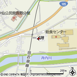 秋田県大仙市長野一ノ坪周辺の地図