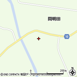 秋田県大仙市土川間明田8周辺の地図