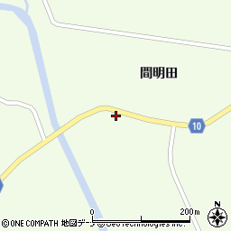 秋田県大仙市土川間明田7周辺の地図