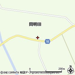 秋田県大仙市土川間明田17周辺の地図