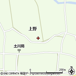 秋田県大仙市土川上野周辺の地図