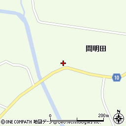 秋田県大仙市土川間明田4周辺の地図