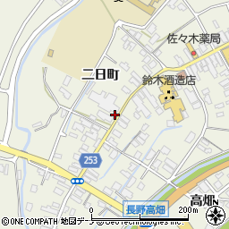 秋田県大仙市長野（二日町）周辺の地図