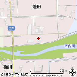 秋田おばこ農業協同組合　中仙支店水稲種子センター周辺の地図