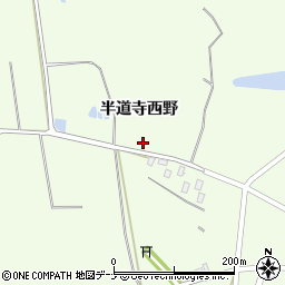秋田県大仙市土川半道寺西野周辺の地図