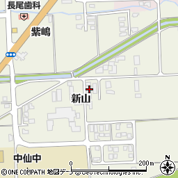 秋田県大仙市長野新山90周辺の地図