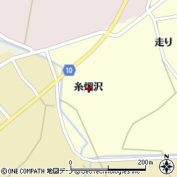 秋田県大仙市北野目糸畑沢周辺の地図