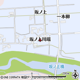 秋田県大仙市豊川坂ノ上川端周辺の地図