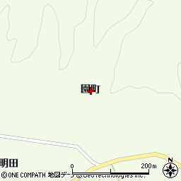 秋田県大仙市土川園町周辺の地図