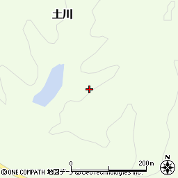 秋田県大仙市土川周辺の地図