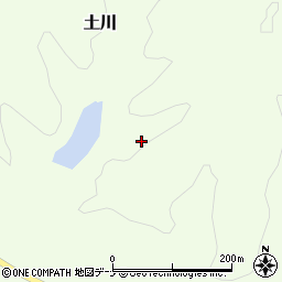 秋田県大仙市土川周辺の地図