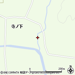 秋田県大仙市土川寺ノ下周辺の地図