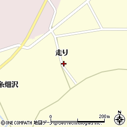 秋田県大仙市北野目走り周辺の地図