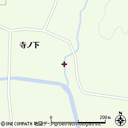 秋田県大仙市土川（寺ノ下）周辺の地図