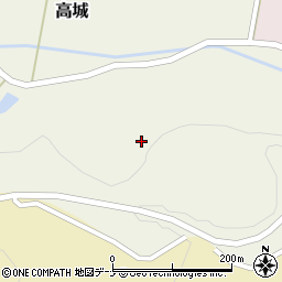 秋田県大仙市高城（家ノ下）周辺の地図
